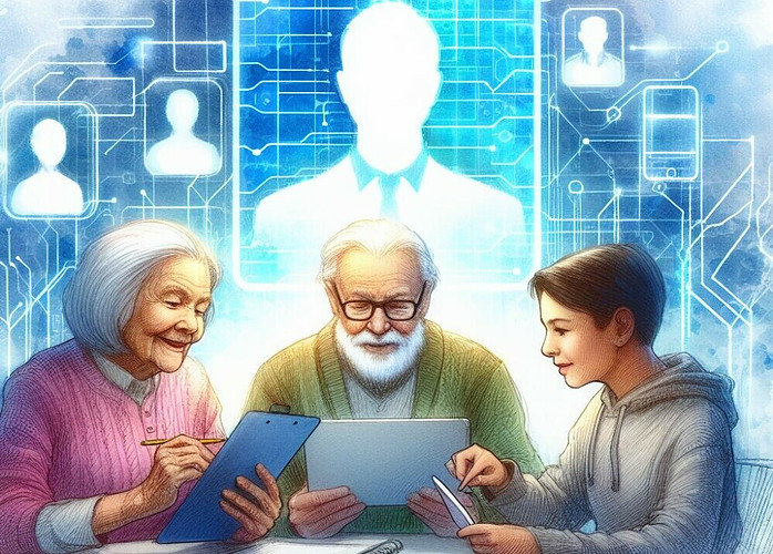 the elderly and young can access the internet