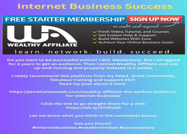 WEalthy Affiliate benefits of membership advertisment